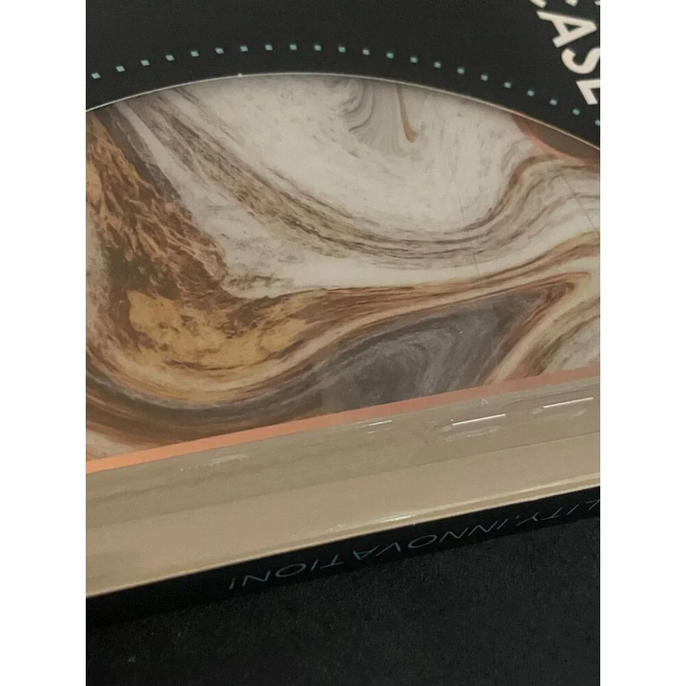 iphone 13 protective case New marble earth tone & Gold NEW